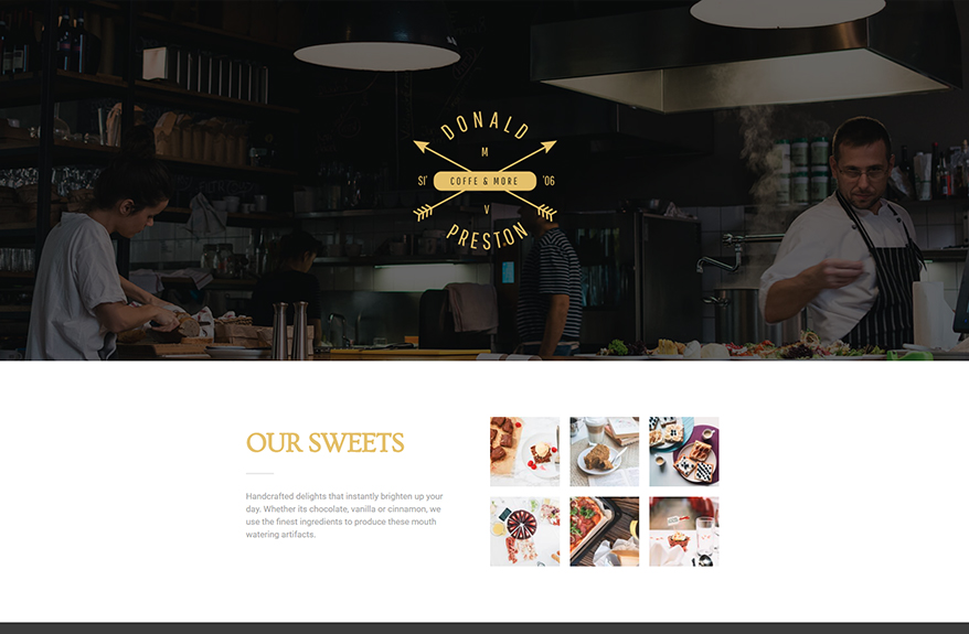Elementor Free Home Page Restaurant Template