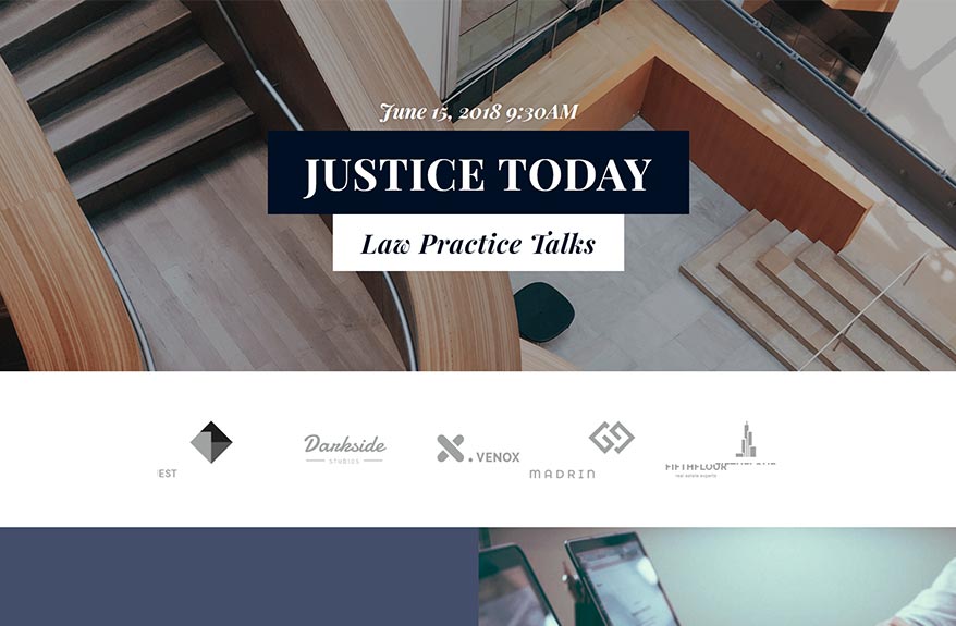 Free Elementor Template Landing Page for a Law Firm - Elementor Den Showcase